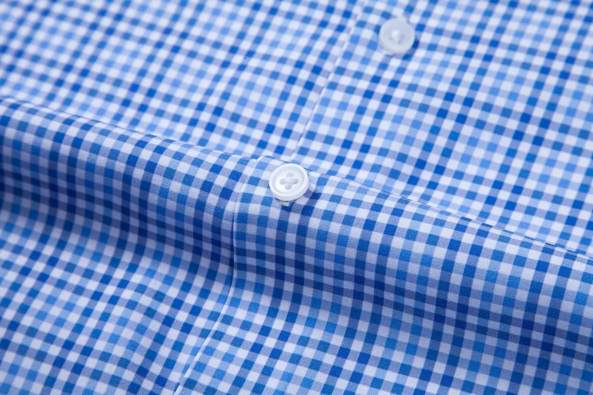 Mens Dress Shirts Stretch Long Sleeve Button Down Shirts Print Regular Fit Casual Busines Shirt