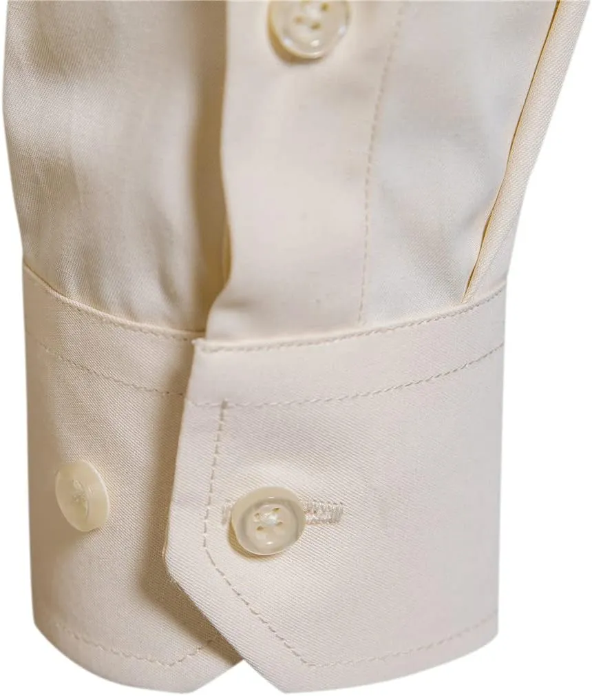Men's Long Sleeve Button Up Shirts Solid Slim Fit Casual Business Formal Dress Shirt