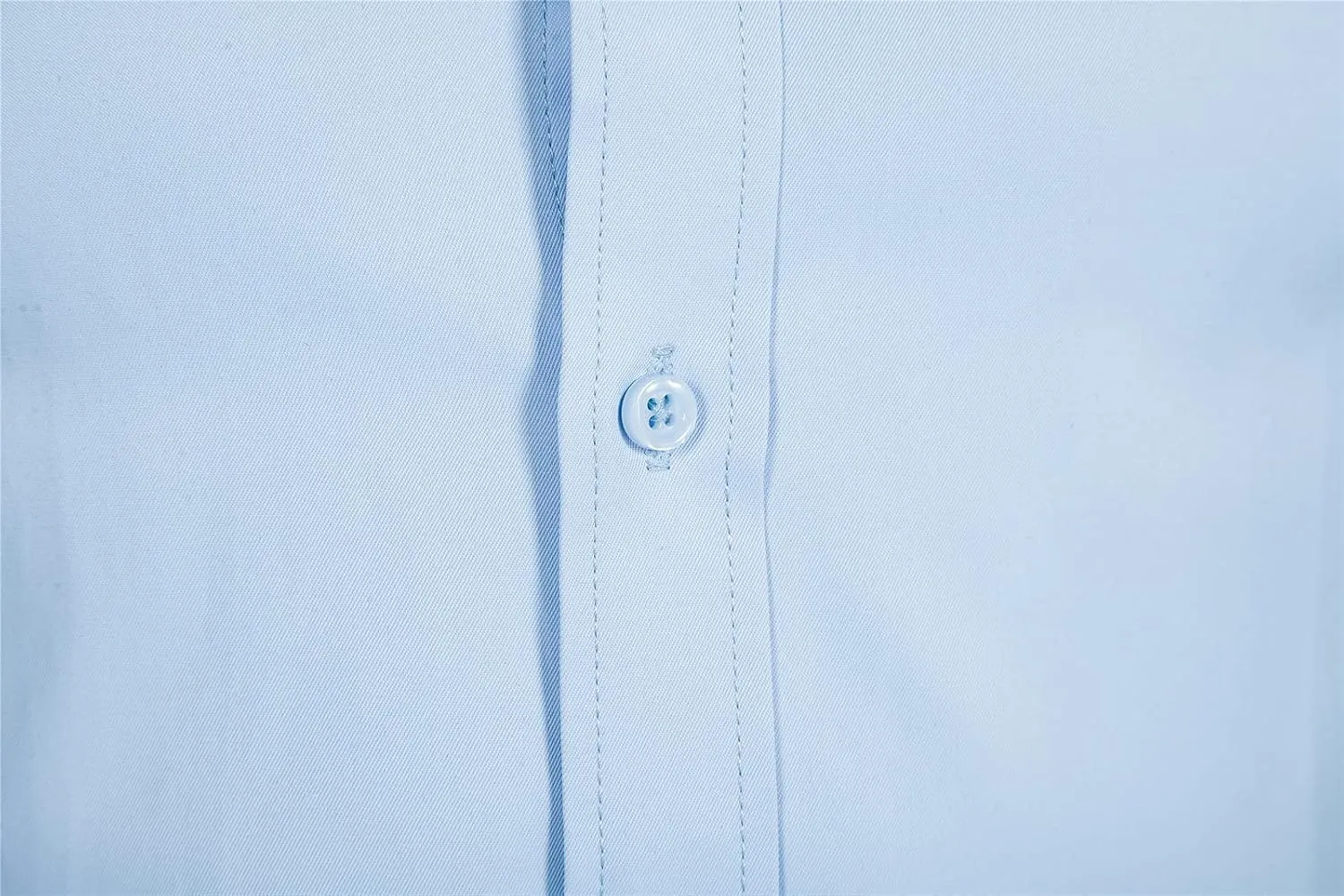 Men's Long Sleeve Button Up Shirts Solid Slim Fit Casual Business Formal Dress Shirt