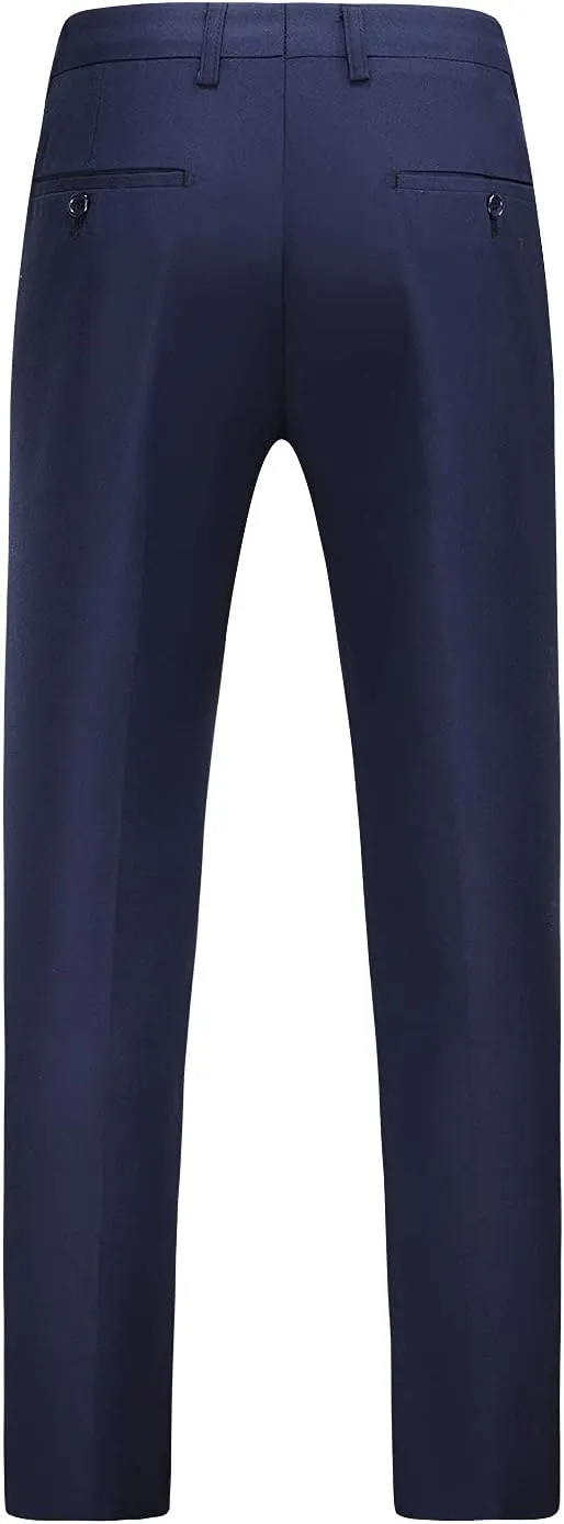 MOGU Mens 2 Piece Double Breasted Suit Slim Fit Tuxedo Blazer and Pants for Wedding Prom Homecoming