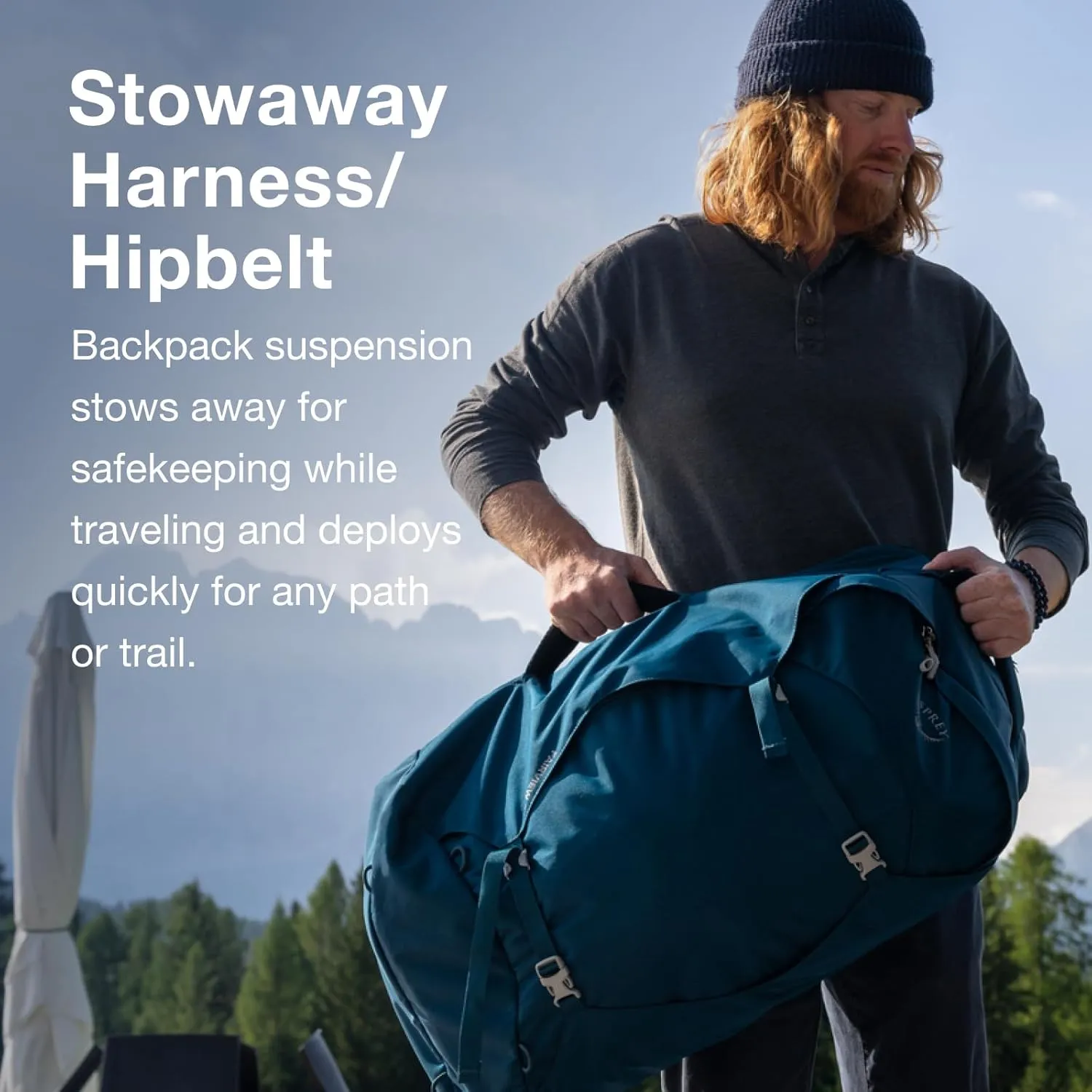 Osprey Farpoint 70L Men's Travel Backpack, Black
