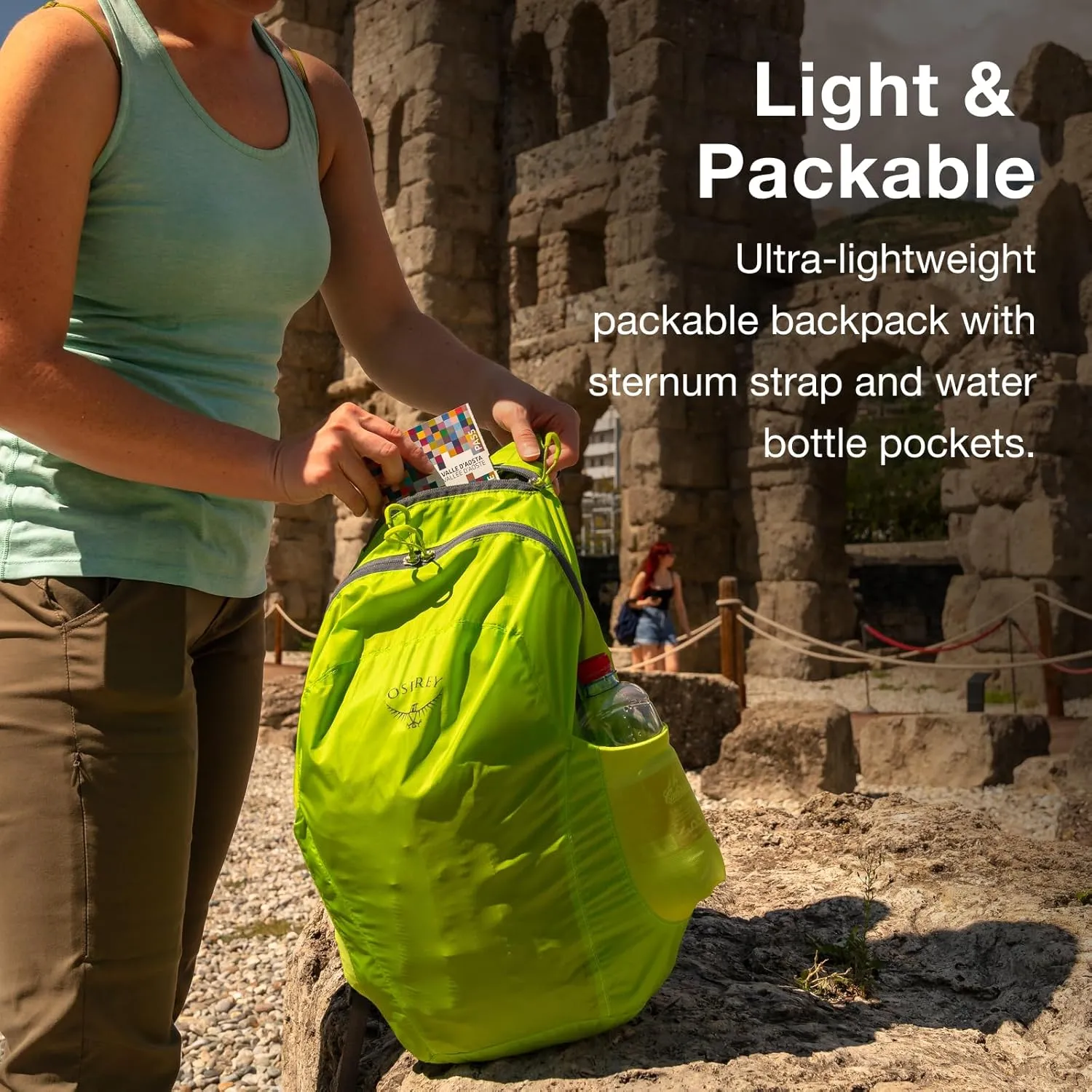 Osprey Ultralight Collapsible Stuff Pack, Limon