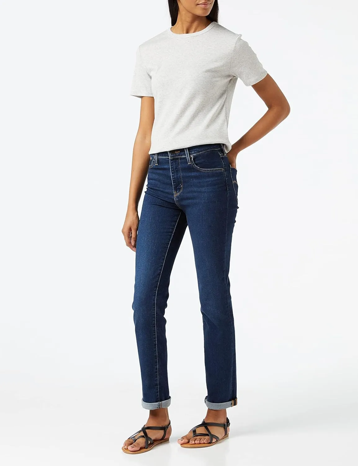 Petit Bateau Women's Iconic Organic Cotton Round Neck T-Shirt Light Grey Style A03Z2-14895 Sizes XXS-L