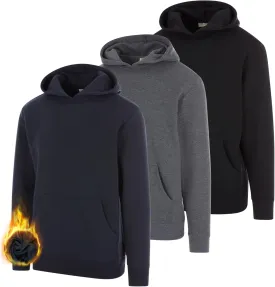 PURE CHAMP 3 Pack Fleece Hoodies for Men Long Sleeve Essentials Hoodie Cotton Active Athletic Workout Sweatshirts for Men