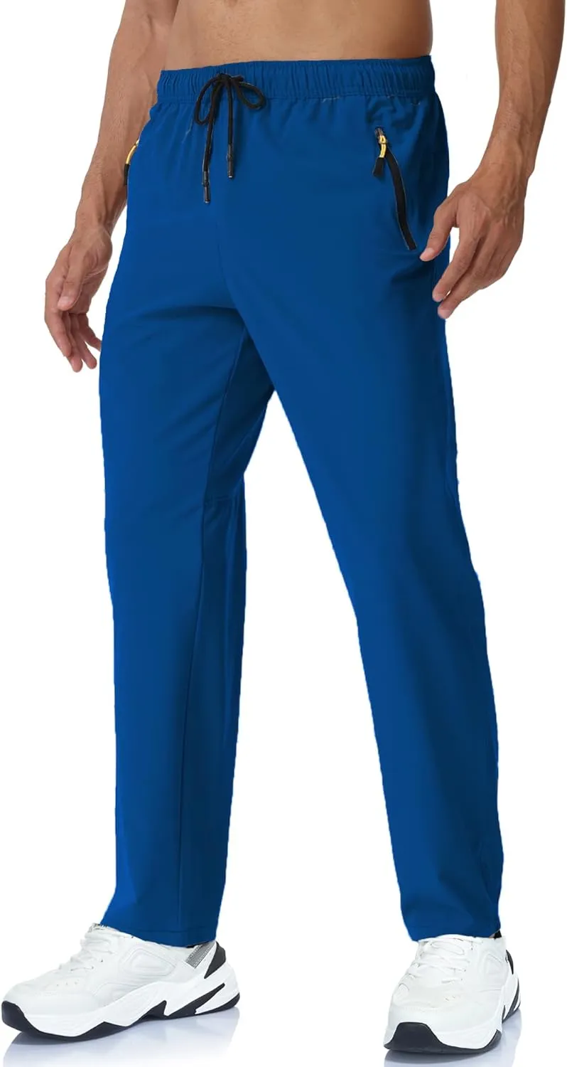 Rapoo Mens Lightweight Hiking Pants Quick Dry Stretch Joggers for Running Workout Casual