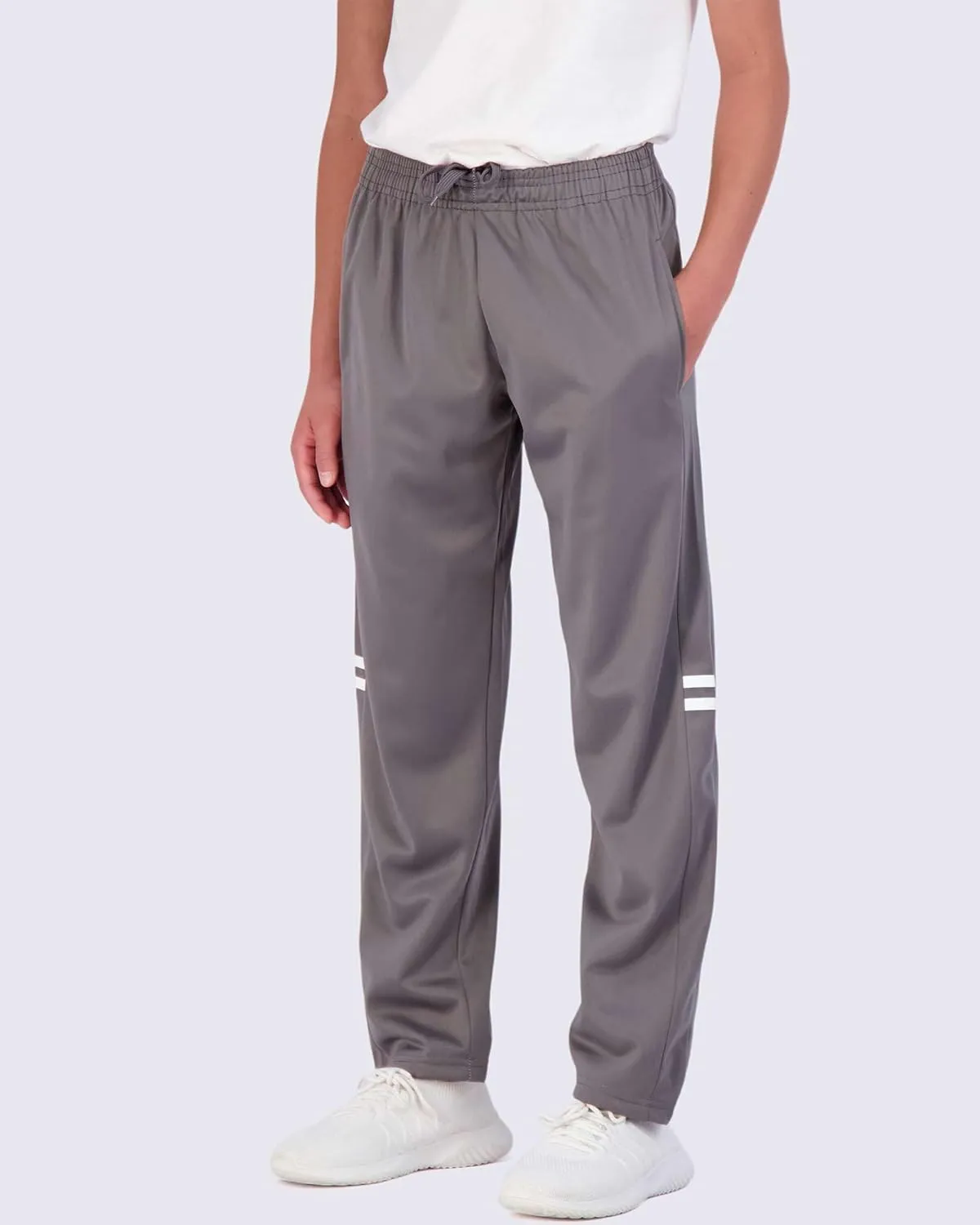 Real Essentials 3 Pack: Boys' Tricot Open Bottom Fleece-Lined Sweatpants with Pockets