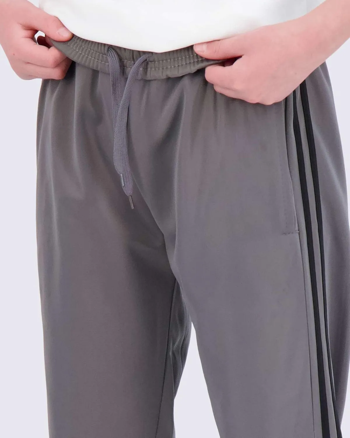Real Essentials 3 Pack: Boys' Tricot Open Bottom Fleece-Lined Sweatpants with Pockets