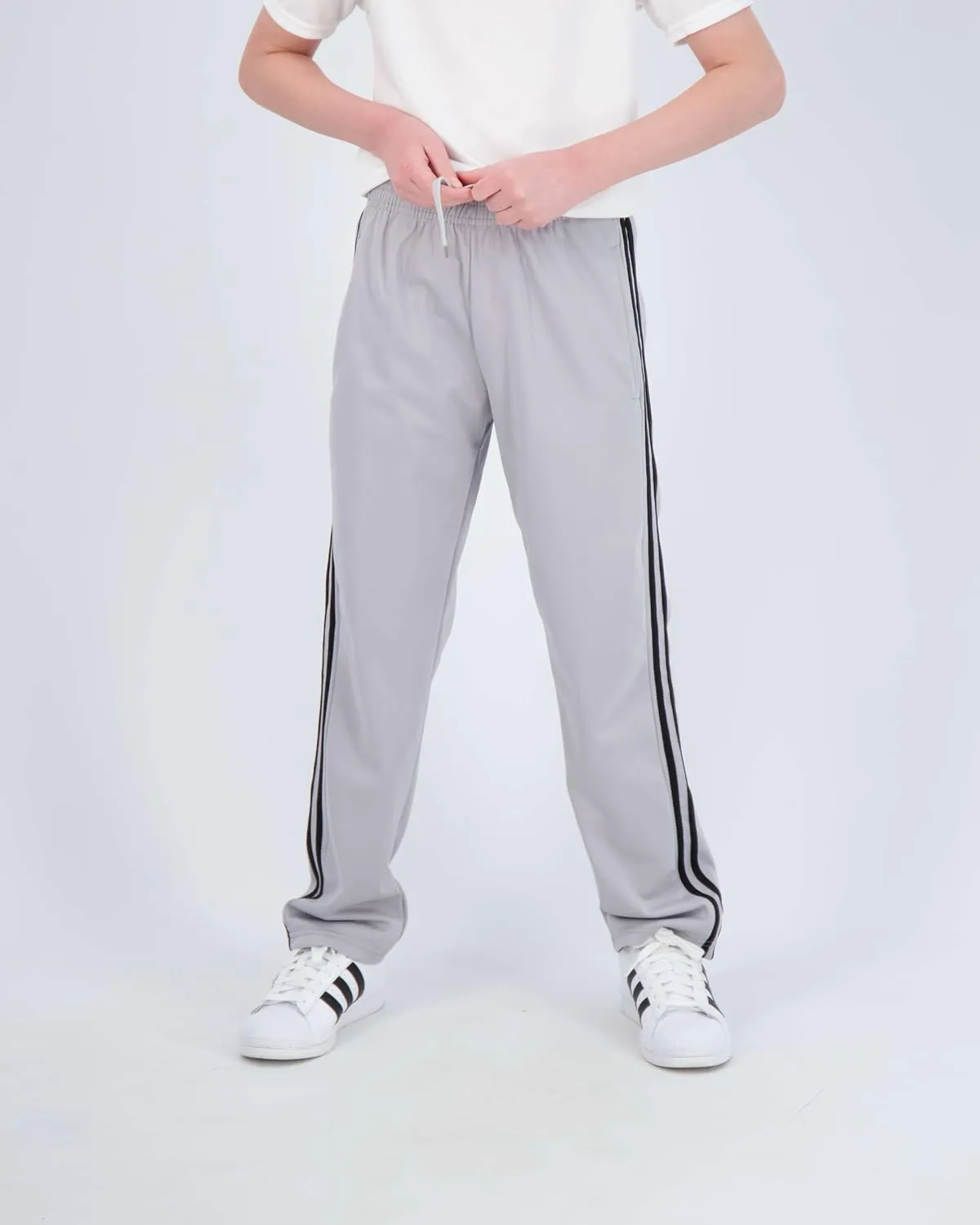 Real Essentials 3 Pack: Boys' Tricot Open Bottom Fleece-Lined Sweatpants with Pockets