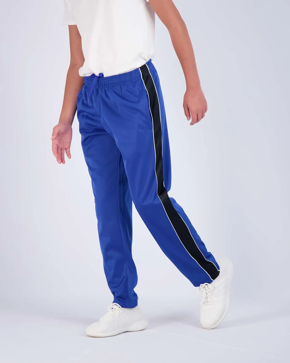 Real Essentials 3 Pack: Boys' Tricot Open Bottom Fleece-Lined Sweatpants with Pockets