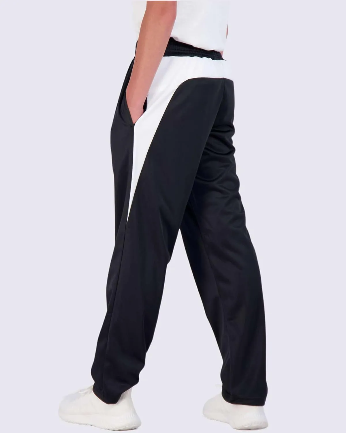 Real Essentials 3 Pack: Boys' Tricot Open Bottom Fleece-Lined Sweatpants with Pockets