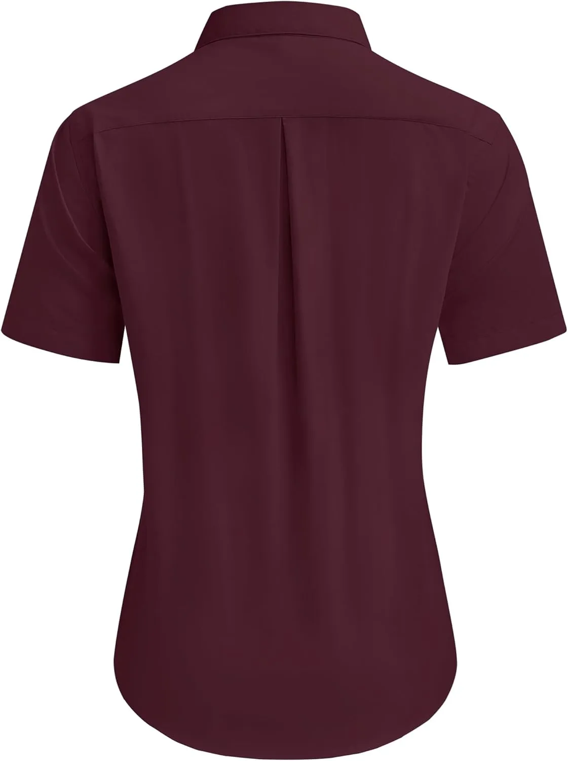 siliteelon Dress Shirts for Women Short Sleeve Cotton Button Down Shirt Basic Button Up Shirt Collared Shirts Work Shirt
