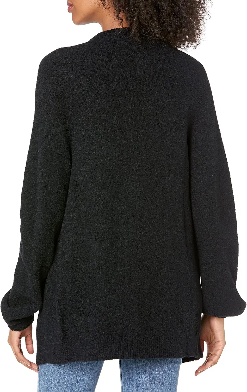 The Drop Women's Mirabelle Long Bell-Sleeve Open-Front Cozy Cardigan