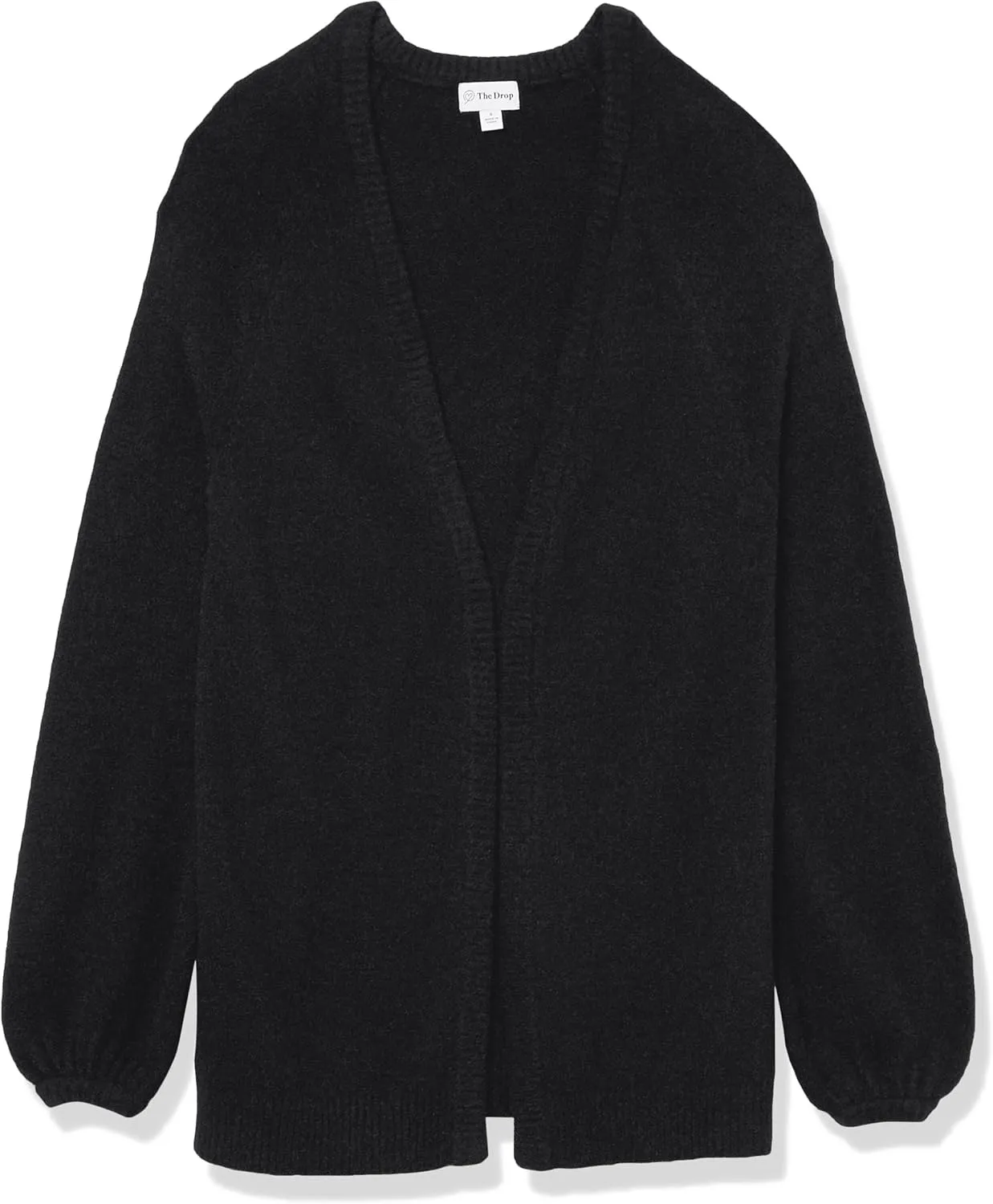 The Drop Women's Mirabelle Long Bell-Sleeve Open-Front Cozy Cardigan