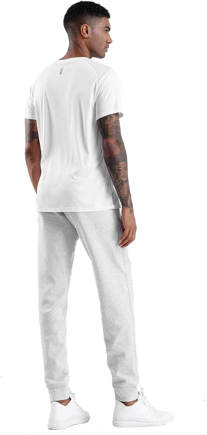 THE GYM PEOPLE Mens' Fleece Joggers Pants with Deep Pockets in Loose-fit Style