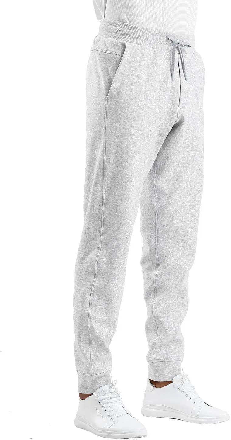 THE GYM PEOPLE Mens' Fleece Joggers Pants with Deep Pockets in Loose-fit Style