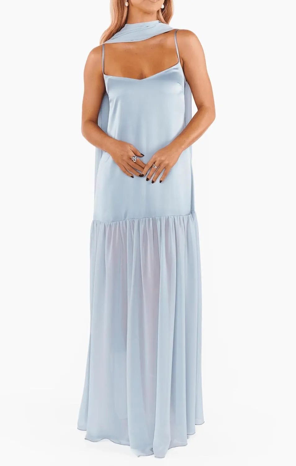 Women Y2k Boho Maxi Dress Floral Lace Sheer Tiered Flowy Cami Long Dress 2025 Summer Smocked Beach Sundress