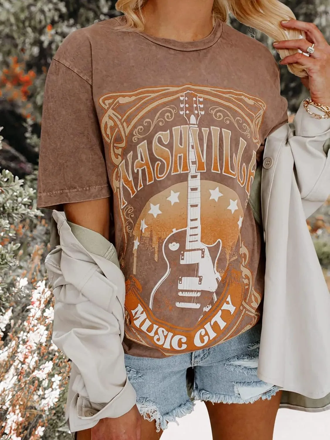 Womens Grunge Oversized Tshirt Shirts Boyfriend Baggy Crewneck Short Sleeve Graphic Tees for Women