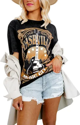 Womens Grunge Oversized Tshirt Shirts Boyfriend Baggy Crewneck Short Sleeve Graphic Tees for Women