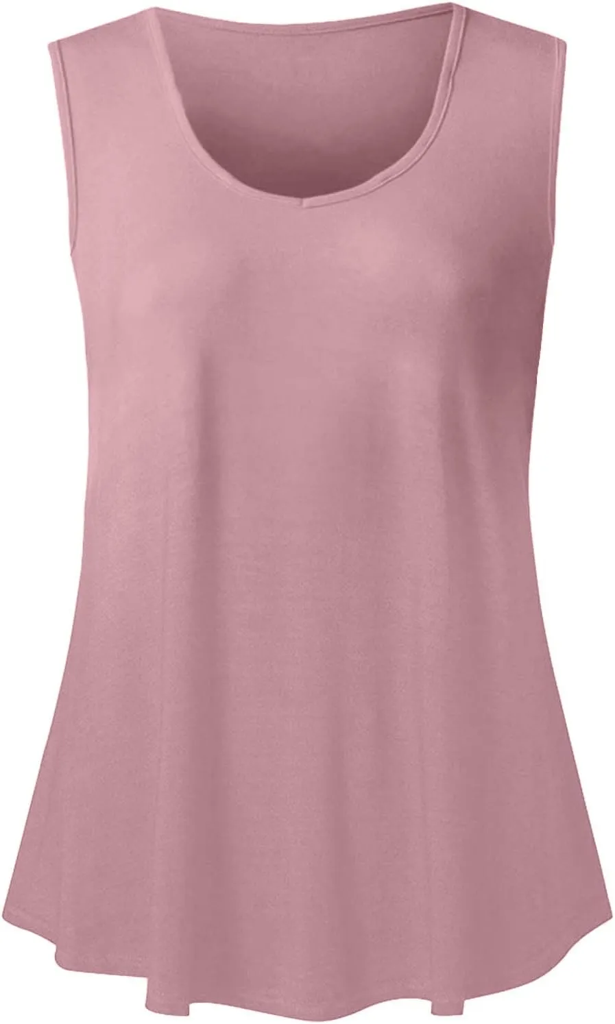 Women's Loose Summer Tank Tops Round Neck Sleeveless Going out Shirts Shirts Flowy Camisole Casual Basic Tee Top