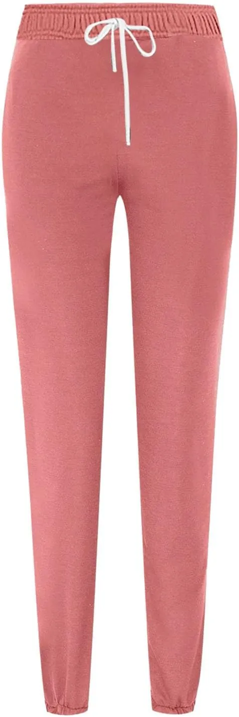 Womens Sweatpants 2024,High Waisted Baggy Sweatpants Joggers Sport Active Workout Jogger Pants with Pockets Trousers