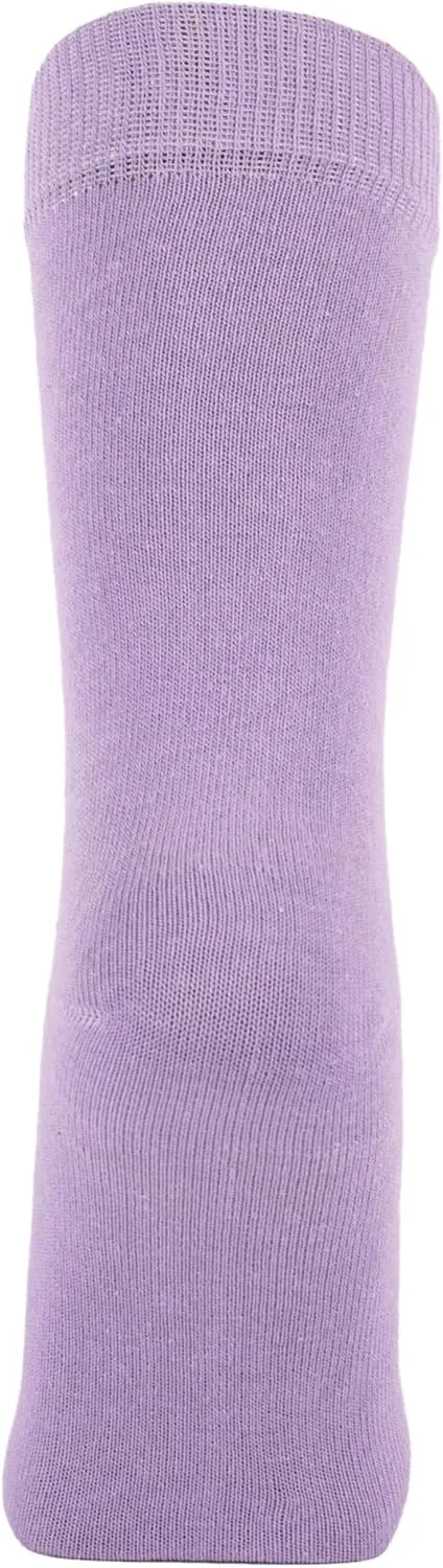 ZAKIRA Finest Combed Cotton Dress Socks in Plain Colours for Men, Women